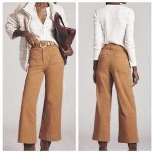 Anthropologie Tan Wide Leg Pants